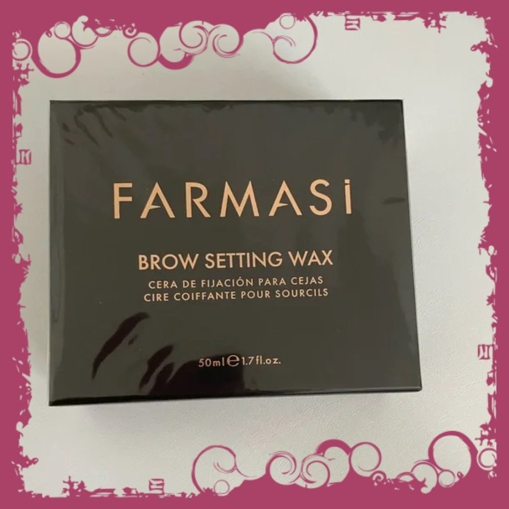 NIB Large 1.7oz Jar Farmasi Eyebrow Styling Wax w/Brush - Picture 3 of 5